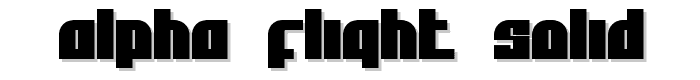 Alpha Flight Solid font